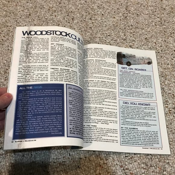 Official Woodstock 99 Festival Program NEAR MINT CONDITION (Road Trips Magazine) - Picture 4 of 6